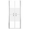 vidaXL Shower Door Half Frosted ESG 37.8"x74.8"