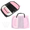 vidaXL Dog Playpen Pink and Cream Polyester and Steel Medium Foldable