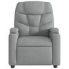 vidaXL Recliner Chair Light Grey Fabric (100% polyester), metal, plywood