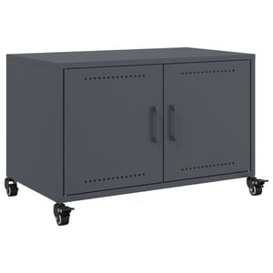 vidaXL TV Cabinet Anthracite Cold-rolled steel Standard TV Cabinet
