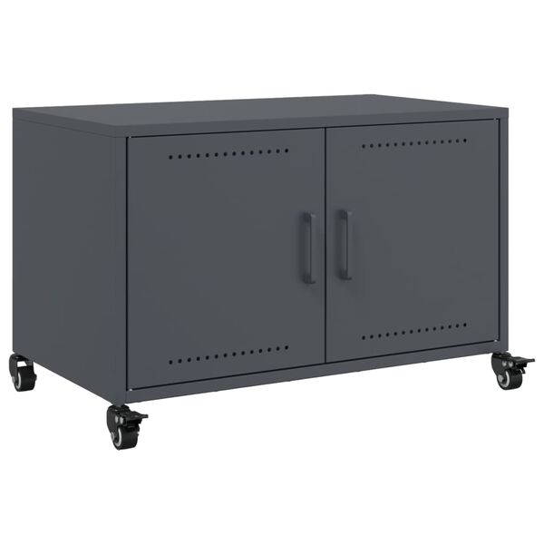 vidaXL TV Cabinet Anthracite Cold-rolled steel Standard TV Cabinet
