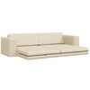 vidaXL Sofa Bed Cream 96.46 x 30.71 x 30.31 in Fabric