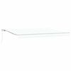 vidaXL Awning Retractable White 177.17" x 137.80" Polyester and metal
