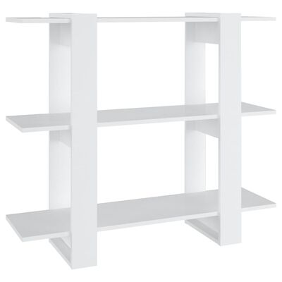 vidaXL Book Cabinet/Room Divider White 39.4"x11.8"x34.3"