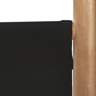 vidaXL Folding 3-Panel Room Divider 47.2" Bamboo and Canvas