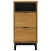 vidaXL Bedside Cabinet Oak Solid pine wood Medium Bedside Cabinet
