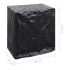 vidaXL Garden Furniture Cover Set of 2 Black Polyethylene, aluminum