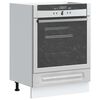 vidaXL Oven Cabinet Concrete gray Engineered wood Compact