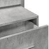 vidaXL Wall-mounted Bedside Cabinet Concrete grey Engineered wood Medium