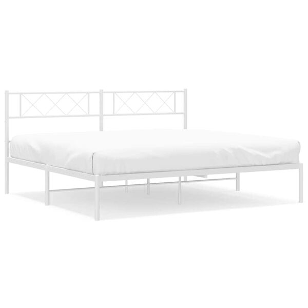 vidaXL Metal Bed Frame Metal Bed Frame Rectangular Modern