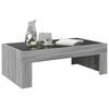 vidaXL Coffee Table Grey sonoma Engineered wood, glass Medium