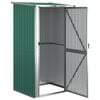 vidaXL Garden Shed Green Galvanized steel, plastic 46.7x38.2x82.5 in