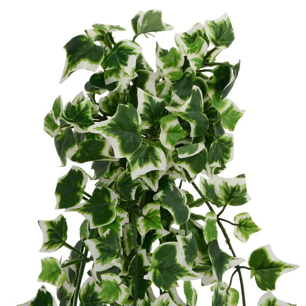 vidaXL Artificial Hanging Plant Green and white Plastic 35.4 in long