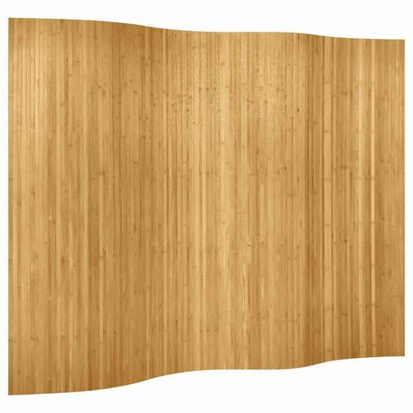 vidaXL Room Divider Bamboo Natural Width 98.4" Height 65.0"