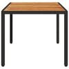 vidaXL Garden Table Set of 4 Black