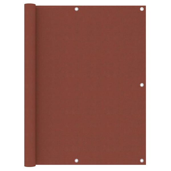 vidaXL Balcony Screen Terracotta 47.2x118.1" Oxford Fabric