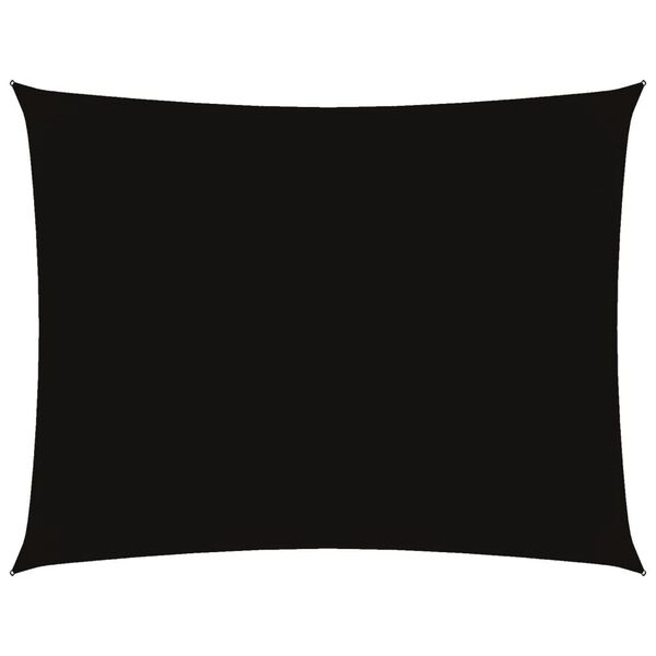 vidaXL Sunshade Sail Oxford Fabric Rectangular 13.1x16.4' Black