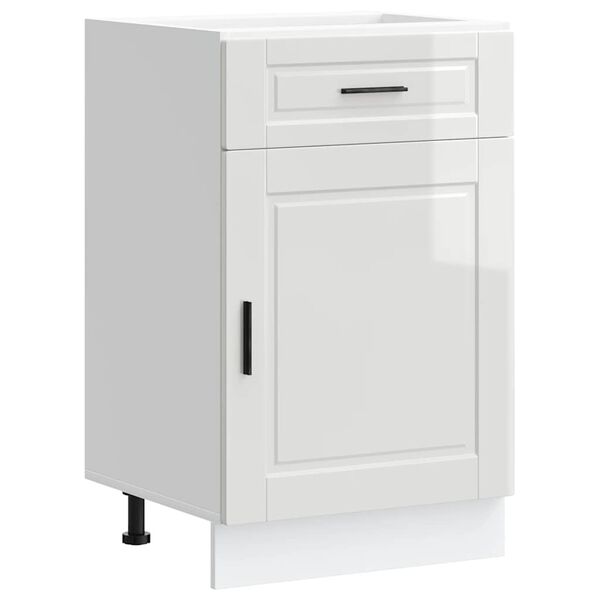 vidaXL Kitchen Base Cabinet High gloss white Engineered wood