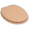 vidaXL WC Toilet Seats 2 pcs with Soft Close Lids MDF Bamboo Design (2x143926)