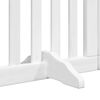 vidaXL Dog Gate Set of 9 White Poplar Wood 177.2 in long Foldable