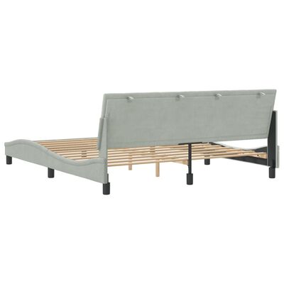 Back view of bed frame showing adjustable mechanism and support slats.