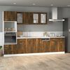vidaXL Drawer Bottom Cabinet Smoked Oak Engineered Wood Standard
