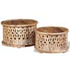 vidaXL Coffee Table Set 2 Pieces Solid Mango Wood