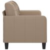vidaXL 2-seater Sofa Cappuccino Faux leather 2-seater Stylish Design