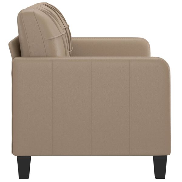 vidaXL 2-seater Sofa Cappuccino Faux leather 2-seater Stylish Design