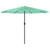 vidaXL Garden Parasol Green Polyester Large Durable Garden Parasol