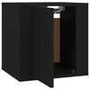 vidaXL Wall Mounted TV Cabinet Black Engineered wood Compact