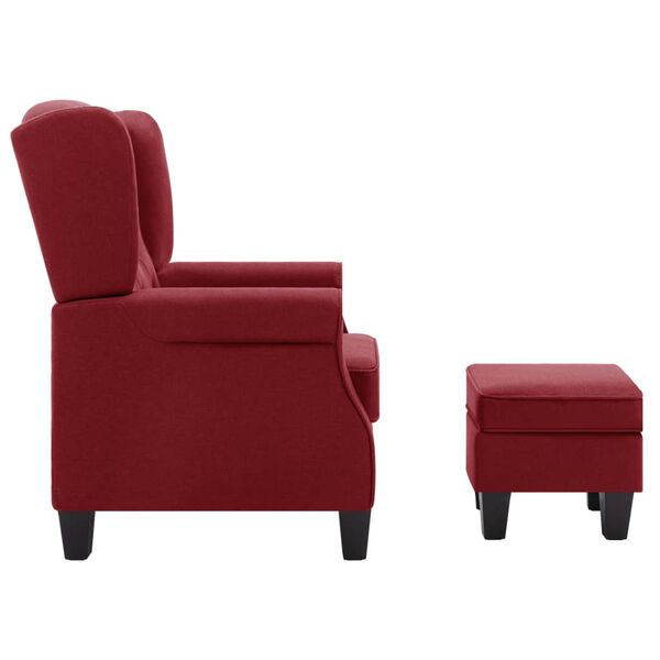 vidaXL Armchair Wine red