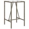 vidaXL Garden Bar Set Grey, Dark Grey, Black