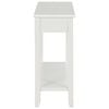 vidaXL Console Table White MDF 43.3 x 13.8 x 31.5 in Console Table