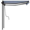 vidaXL Retractable Awning Blue and White