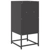 vidaXL Bedside Cabinet Black Cold-rolled Steel Medium Bedside Cabinet
