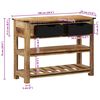 vidaXL Console Table Natural Mango Wood Solid Mango Wood Slim