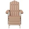 vidaXL Garden Chair Brown HDPE (High Density Polyethylene) Standard