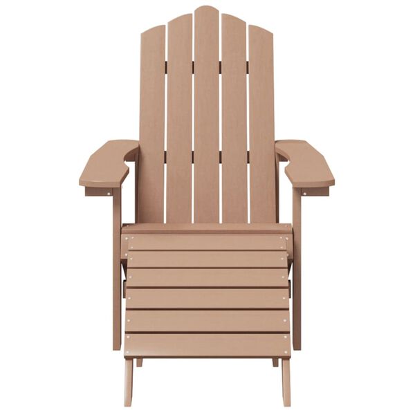 vidaXL Garden Chair Brown HDPE (High Density Polyethylene) Standard