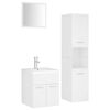 vidaXL Bathroom Furniture Set White Engineered wood, Ceramic, Acrylic