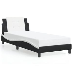 vidaXL Bed Frame Black and White