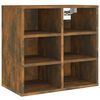 vidaXL Shoe Cabinet Set of 2 Smoked oak Engineered wood