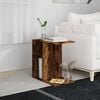 vidaXL Side Table Smoked oak Engineered wood Medium Side Table