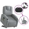 vidaXL Electric Stand Up Massage Recliner Chair Light grey