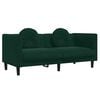 vidaXL Sofa Set Dark Green Velvet (100% polyester) Includes 3 pieces