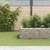 vidaXL Gabion Raised Bed Silver Galvanized steel Large