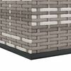 vidaXL Cushion Box Gray PE rattan Large Cushion Box Rectangular
