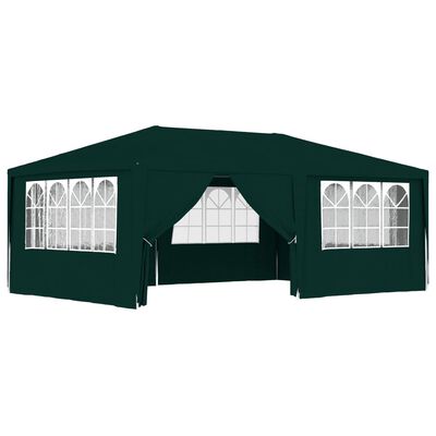 vidaXL Professional Party Tent with Side Walls 13.1'x19.7' Green 0.3 oz/ft²