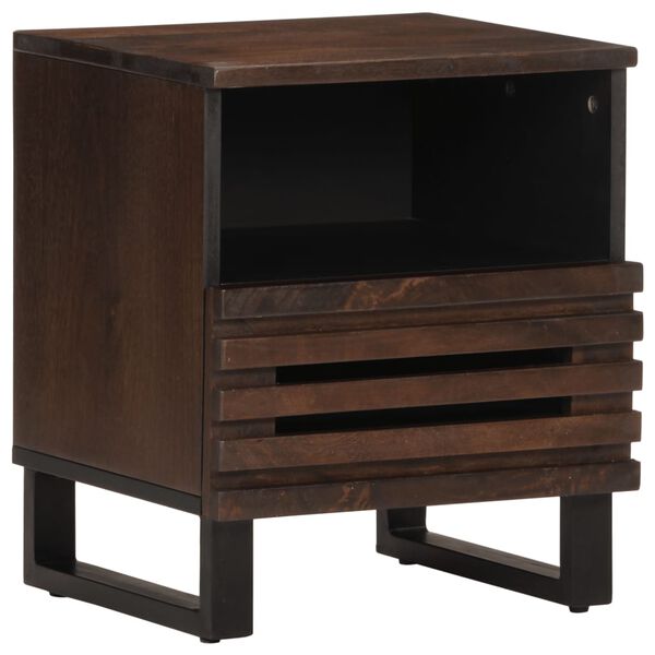 vidaXL Bedside Cabinet Brown Solid mango wood Small Bedside Cabinet