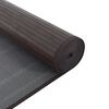 vidaXL Rug Dark brown Bamboo 39.4 x 157.5 in Water-resistant materials